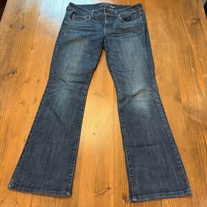 American Eagle AEO Original Boot Jeans Dark Stretch Blue 12
